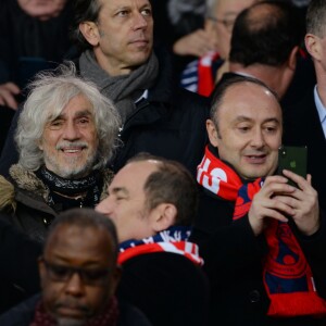 Louis Bertignac - People lors du huitième de finale retour de Ligue des Champion, du Paris Saint-Germain contre le Real Madrid au Parc des Princes à Paris le 6 mars 2018. Le Real à remporté le match sur le score de 2 buts à 1. © Rachid Bellak/Bestimage