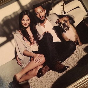 Chrissy Teigen et John Legend annonce la mort de leur bouledogue, Puddy. Mars 2018.