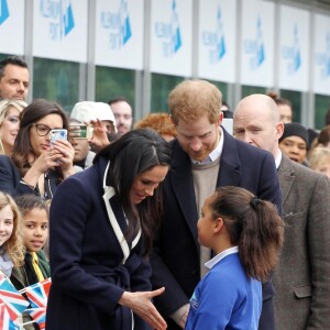 Le prince Harry et sa fiancée Meghan Markle viennent célébrer la journée internationale de la femme à Millennium Point à Birmingham le 8 mars 2018.