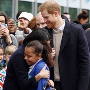 Le prince Harry et sa fiancée Meghan Markle viennent célébrer la journée internationale de la femme à Millennium Point à Birmingham le 8 mars 2018.