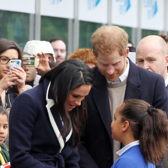 Le prince Harry et sa fiancée Meghan Markle viennent célébrer la journée internationale de la femme à Millennium Point à Birmingham le 8 mars 2018.