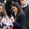 Le prince Harry et sa fiancée Meghan Markle viennent célébrer la journée internationale de la femme à Millennium Point à Birmingham le 8 mars 2018.