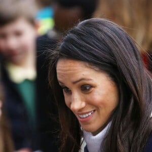 Le prince Harry et sa fiancée Meghan Markle viennent célébrer la journée internationale de la femme à Millennium Point à Birmingham le 8 mars 2018.