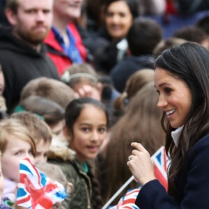 Le prince Harry et sa fiancée Meghan Markle viennent célébrer la journée internationale de la femme à Millennium Point à Birmingham le 8 mars 2018.