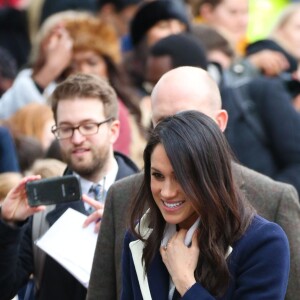 Le prince Harry et sa fiancée Meghan Markle viennent célébrer la journée internationale de la femme à Millennium Point à Birmingham le 8 mars 2018.