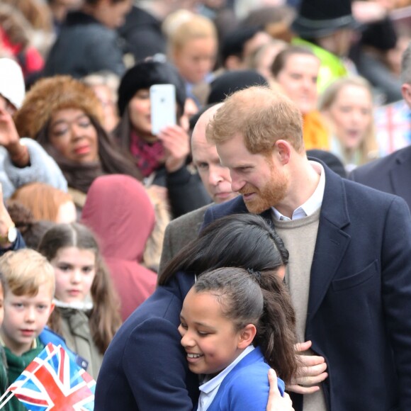 Le prince Harry et sa fiancée Meghan Markle viennent célébrer la journée internationale de la femme à Millennium Point à Birmingham le 8 mars 2018.