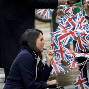 Le prince Harry et sa fiancée Meghan Markle viennent célébrer la journée internationale de la femme à Millennium Point à Birmingham le 8 mars 2018.