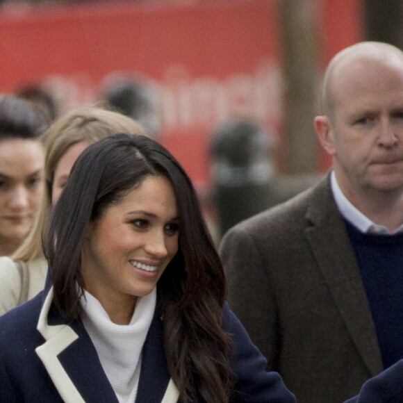 Le prince Harry et sa fiancée Meghan Markle viennent célébrer la journée internationale de la femme à Millennium Point à Birmingham le 8 mars 2018.