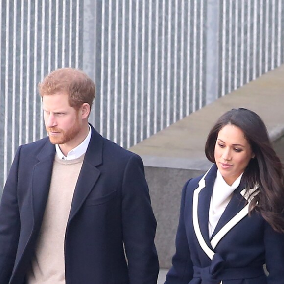 Le prince Harry et sa fiancée Meghan Markle viennent célébrer la journée internationale de la femme à Millennium Point à Birmingham le 8 mars 2018.