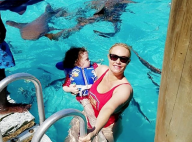 Coco : La bombe nage avec sa fille de 2 ans et des requins
