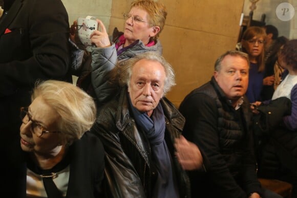 Vline Buggy, auteure, parolière, Didier Barbelivien lors de la messe hommage à Claude François en l'église Notre-Dame d'Auteuil à Paris le 10 mars 2018. Cette commémoration marque le 40ème anniversaire de la mort du chanteur. Ses obsèques ont été célébrées au même endroit le 15 mars 1978. © CVS / Bestimage  Merci de masquer le visage des enfants à la publication10/03/2018 - Paris