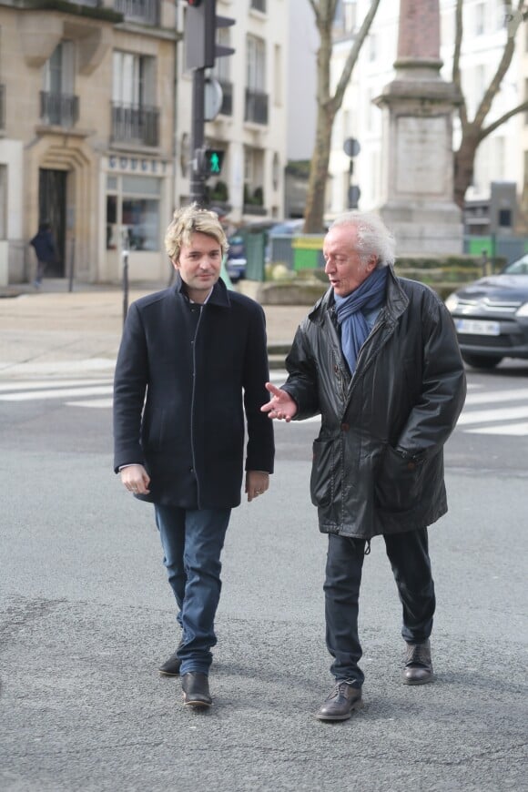 Didier Barbelivien lors de la messe hommage à Claude François en l'église Notre-Dame d'Auteuil à Paris le 10 mars 2018. Cette commémoration marque le 40ème anniversaire de la mort du chanteur. Ses obsèques ont été célébrées au même endroit le 15 mars 1978. © CVS / Bestimage  Merci de masquer le visage des enfants à la publication10/03/2018 - Paris