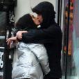  Exclusif - Lourdes Leon embrasse un mysérieux jeune homme dans les rues de New York le 27 février 2018.  