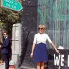 La Première Dame Brigitte Macron (Trogneux) - La Première Dame française visite du "Street Art" dans le quartier de Lodi Colony à New Delhi, Inde, le 11 mars 2018.