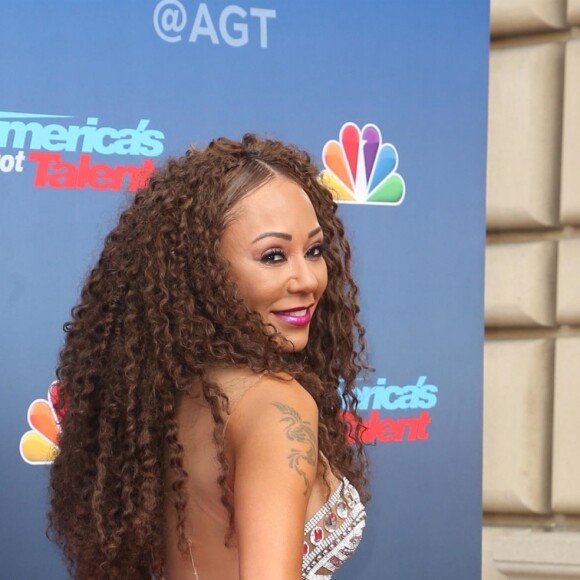 Mel B (Melanie Brown) à la soirée de America's Got Talent au Pasadena Civic Auditorium à Pasadena, le 12 mars 2018