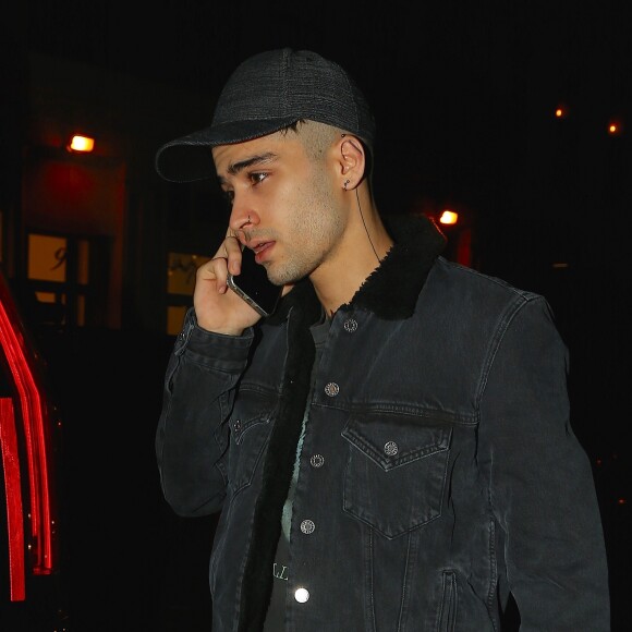 Zayn Malik sort de l'appartement de Gigi Hadid à New York, le 18 janvier 2018.