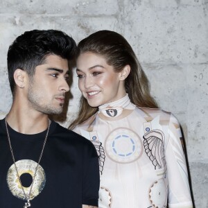 Gigi Hadid et son compagnon Zayn Malik - People au défilé de mode prêt-à-porter printemps-été 2017 "Givenchy" à Paris. Le 2 octobre 2016 © Olivier Borde / Bestimage