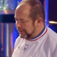 Geoffrey aux côtés de Gilles Goujon dans "Top Chef 2018", sur M6. Le 15 mars 2018.