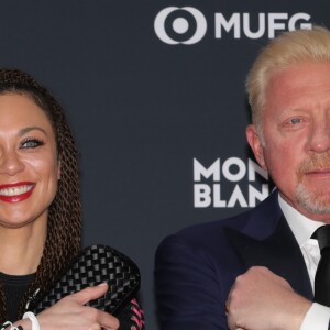 Boris Becker et sa femme Lilly (Kerssenberg) - Laureus World Sports Awards 2018 au Sporting Monte-Carlo à Monaco le 27 février 2018. © Claudia Albuquerque / Bestimage