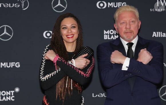 Boris Becker et sa femme Lilly (Kerssenberg) - Laureus World Sports Awards 2018 au Sporting Monte-Carlo à Monaco le 27 février 2018. © Claudia Albuquerque / Bestimage