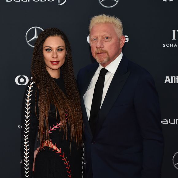 Boris Becker et sa femme Lilly (Kerssenberg) lors du photocall des Laureus World Sports Awards 2018 au Sporting Monte-Carlo à Monaco le 27 février 2018. © Bruno Bebert / Bestimage