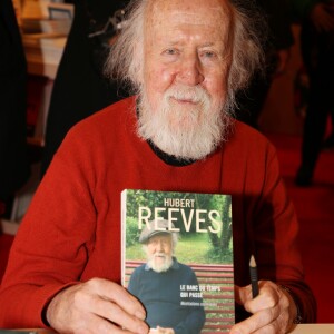 Hubert Reeves lors du salon du livre de Paris le 17 Mars 2018 à la Porte de Versailles de Paris. © Denis Guignebourg/Bestimage