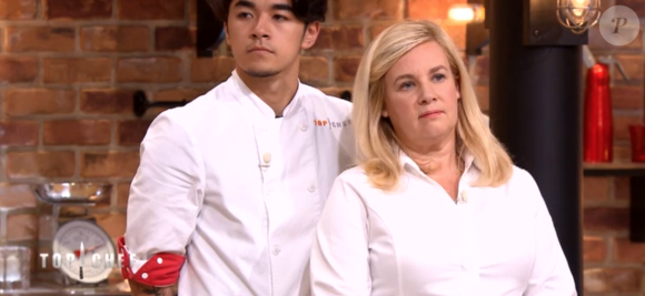 Geoffrey et Hélène Darroze lors du 8ème épisode de "Top Chef" (M6) mercredi 21 mars 2018.