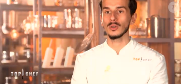 Clément lors du 8ème épisode de "Top Chef" (M6) mercredi 21 mars 2018.