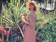 Sylvie Tellier enceinte de 6 mois en robe de luxe et soirée avec un acteur sexy
