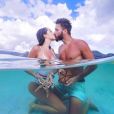 Nabilla profite de ses vacances de rêve avec son amoureux Thomas Vergara à l'île Maurice pour les fêtes de fin d'année 2017.