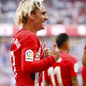 Antoine Griezmann buteur contre le FC Séville et vainqueur (2-0) à Madrid le 23 septembre 2017.