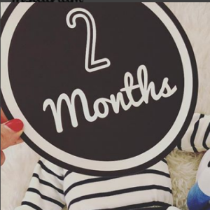 Ariane Brodier déclare son amour à son fils pour ses deux mois, 21 mars 2018, Instagram