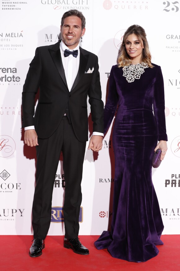 Norma Ruiz et son mari Hugo A. Ruiz assiste au Global Gift Gala Madrid au musée Thyssen à Madrid en Espagne, le 22 mars 2018.