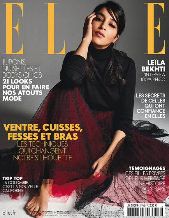 Couverture du magazine "Elle" en kiosques le 23 mars 2018