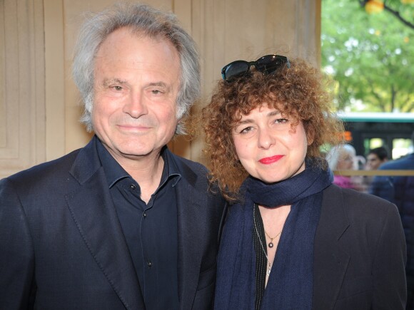 Franz-Olivier Giesbert et sa compagne Valérie Toranian - Concert commémoratif pour les 100 ans du génocide arménien au Théâtre du Châtelet à Paris, le 21 avril 2015.