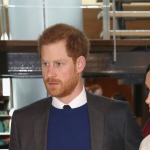 Le prince Harry et Meghan Markle ont visité le campus scientifique Catalyst Inc où étaient rassemblés des entrepreneurs innovants le 23 mars 2018 à Belfast.