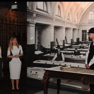 Le prince Harry et Meghan Markle ont visité le Musée Titanic le 23 mars 2018 à Belfast.