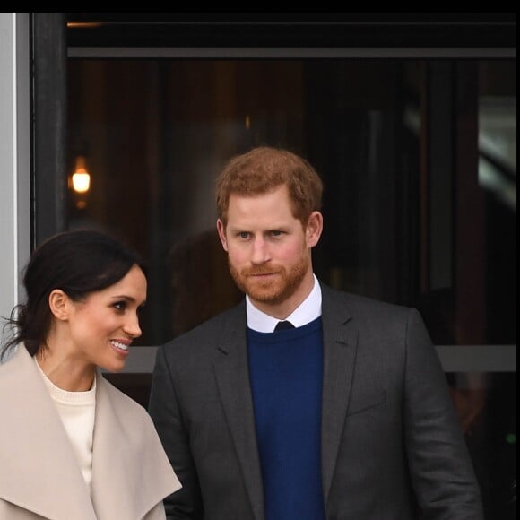 Le prince Harry et Meghan Markle ont visité le Musée Titanic le 23 mars 2018 à Belfast.