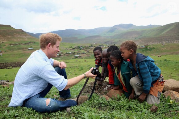 Le prince Harry au Lesotho en décembre 2014.