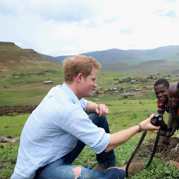 Le prince Harry au Lesotho en décembre 2014.