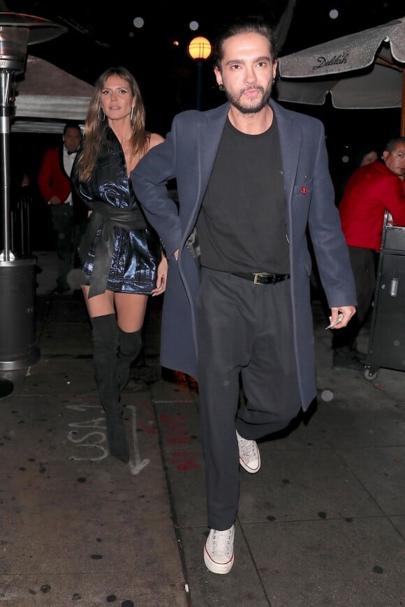 Heidi Klum est repartie avec Tom Kaulitz (Tokio Hotel) du club Delilah à West Hollywood. Le 13 mars 2018.