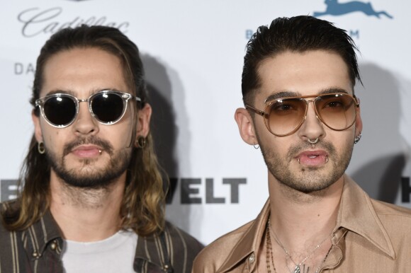 Bill Kaulitz, Tom Kaulitz (Tokio Hotel) - Le groupe Tokio Hotel à la première du documentaire "Hinter Die Welt" à Cologne. Le 5 octobre 2017.