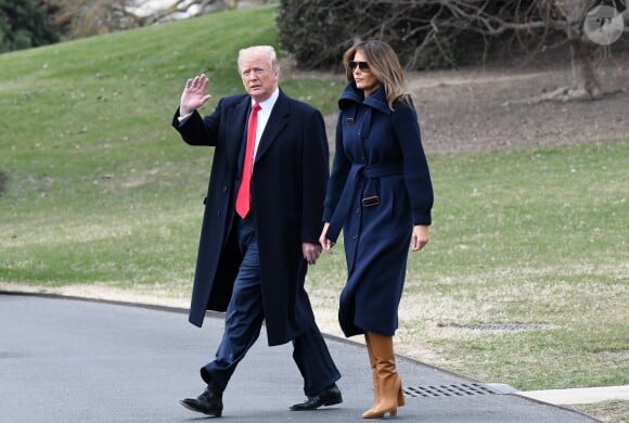 Donald et Melania Trump à la Maison Blanche à Washington. Le 19 mars 2018.