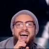 Joss Bari dans "The Voice 7" sur TF1 le 31 mars 2018.