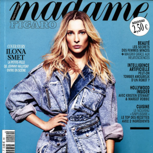 Ilona Smet en couverture de "Madame Figaro", en kiosques le 30 mars 2018.