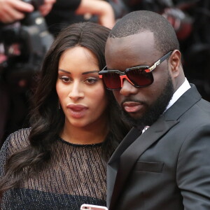 Maître Gims et sa femme DemDem - Montée des marches du film "The BFG" ("Le BGG Le Bon Gros Géant") lors du 69ème Festival International du Film de Cannes. Le 14 mai 2016.