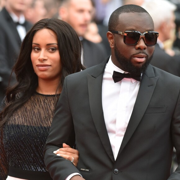 Maître Gims et sa femme DemDem - Montée des marches du film "The BFG" ("Le BGG Le Bon Gros Géant") lors du 69ème Festival International du Film de Cannes. Le 14 mai 2016.