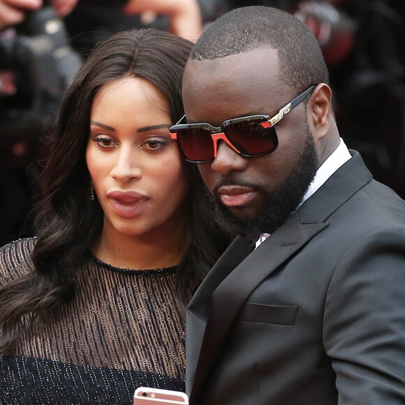 Maître Gims et sa femme DemDem - Montée des marches du film "The BFG" ("Le BGG Le Bon Gros Géant") lors du 69ème Festival International du Film de Cannes. Le 14 mai 2016.