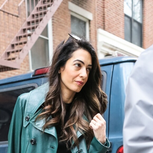 Amal Clooney se rend à l'université Columbia à New York, où elle donne des cours. Le 3 avril 2018 New York