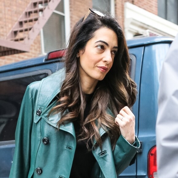 Amal Clooney se rend à l'université Columbia à New York, où elle donne des cours. Le 3 avril 2018 New York